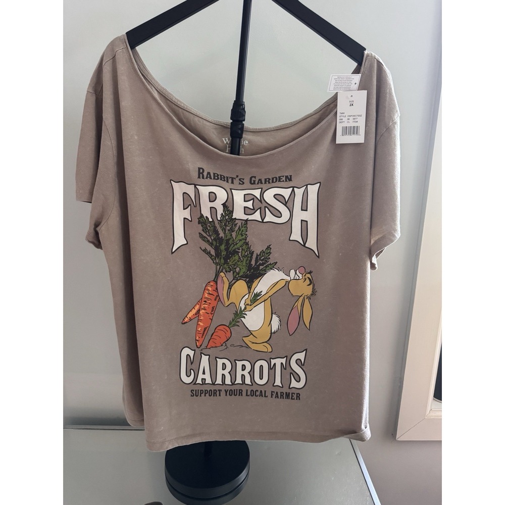 Disney Winnie the Pooh Rabbit Garden Tee 2X Cottagecore